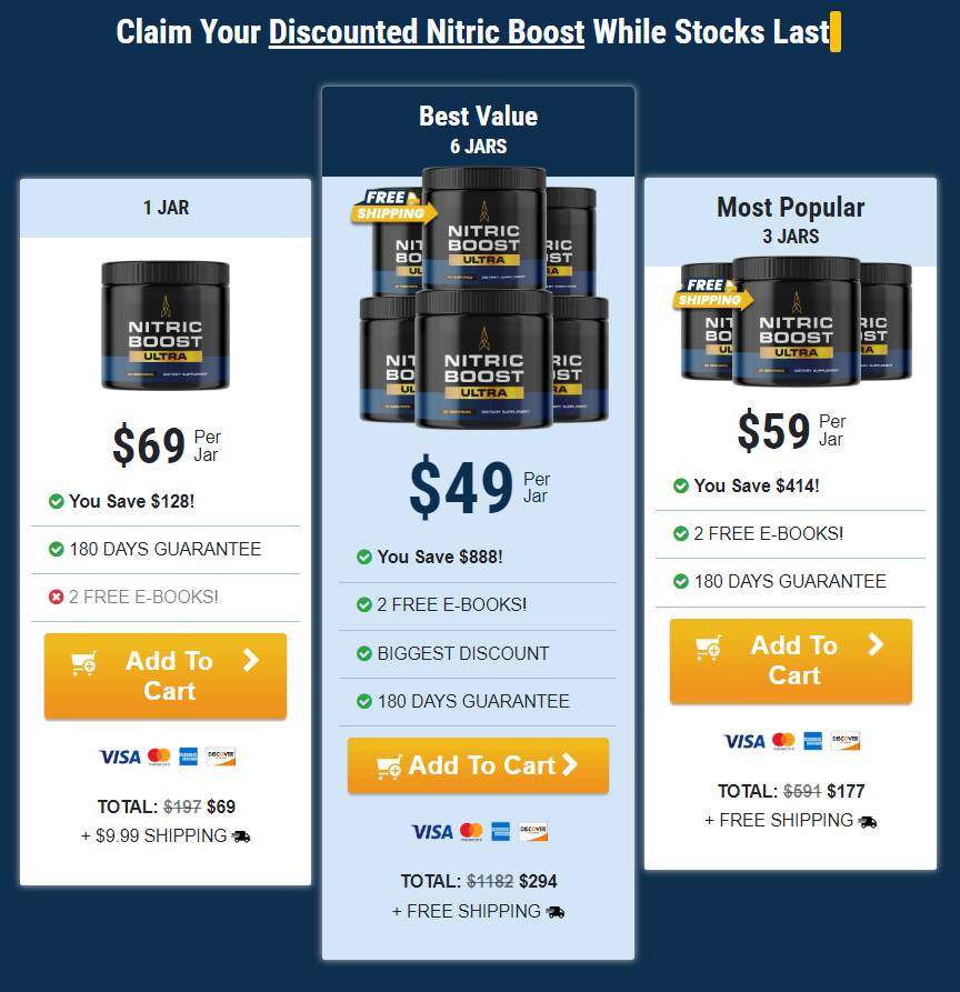 Nitric Boost Ultra Price